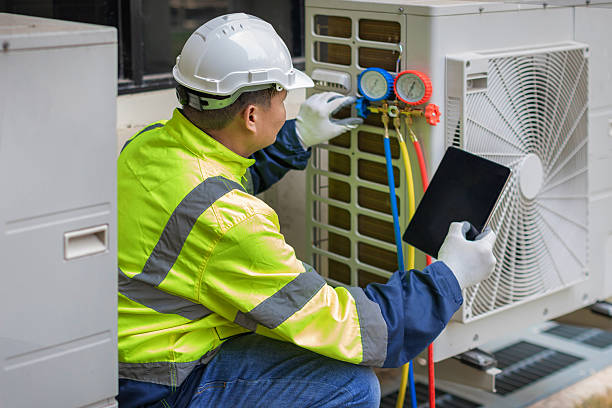 Professional Air Conditioning Repair technician working in Santaquin, UT